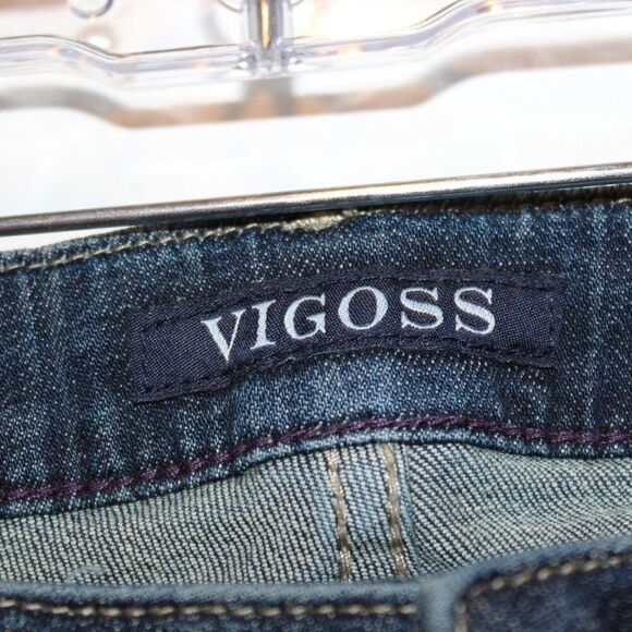 Vigoss Blue The Thompson Tomboy Skinny Jeans Women's Size 31X25 - Picture 7 of 15